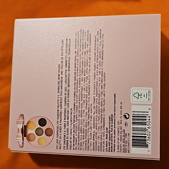 MAC Eye love surprised Palettes Shadow x 6 sparkling wine splash BNIB - Picture 6 of 6